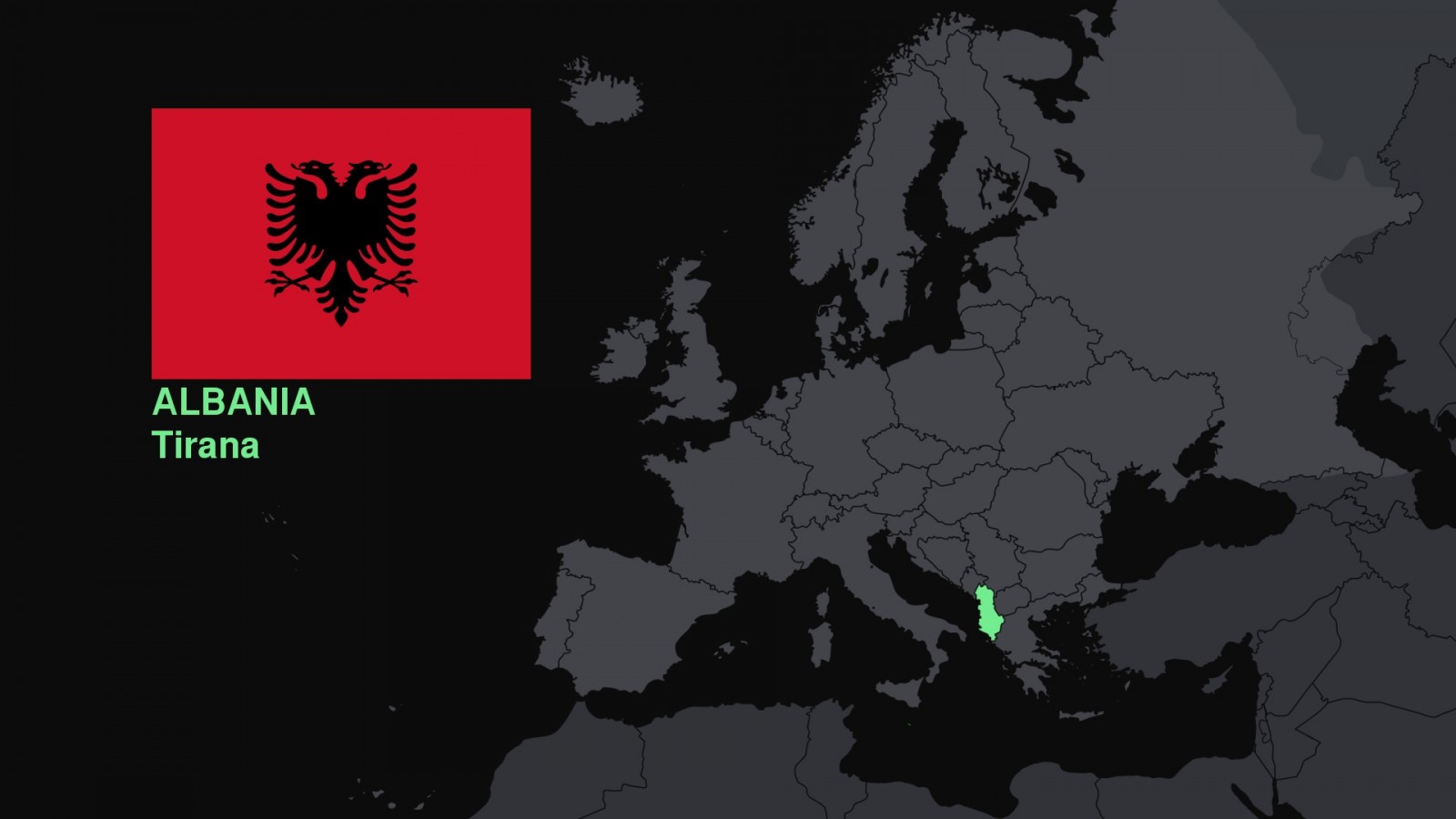 Dónde está Albania
