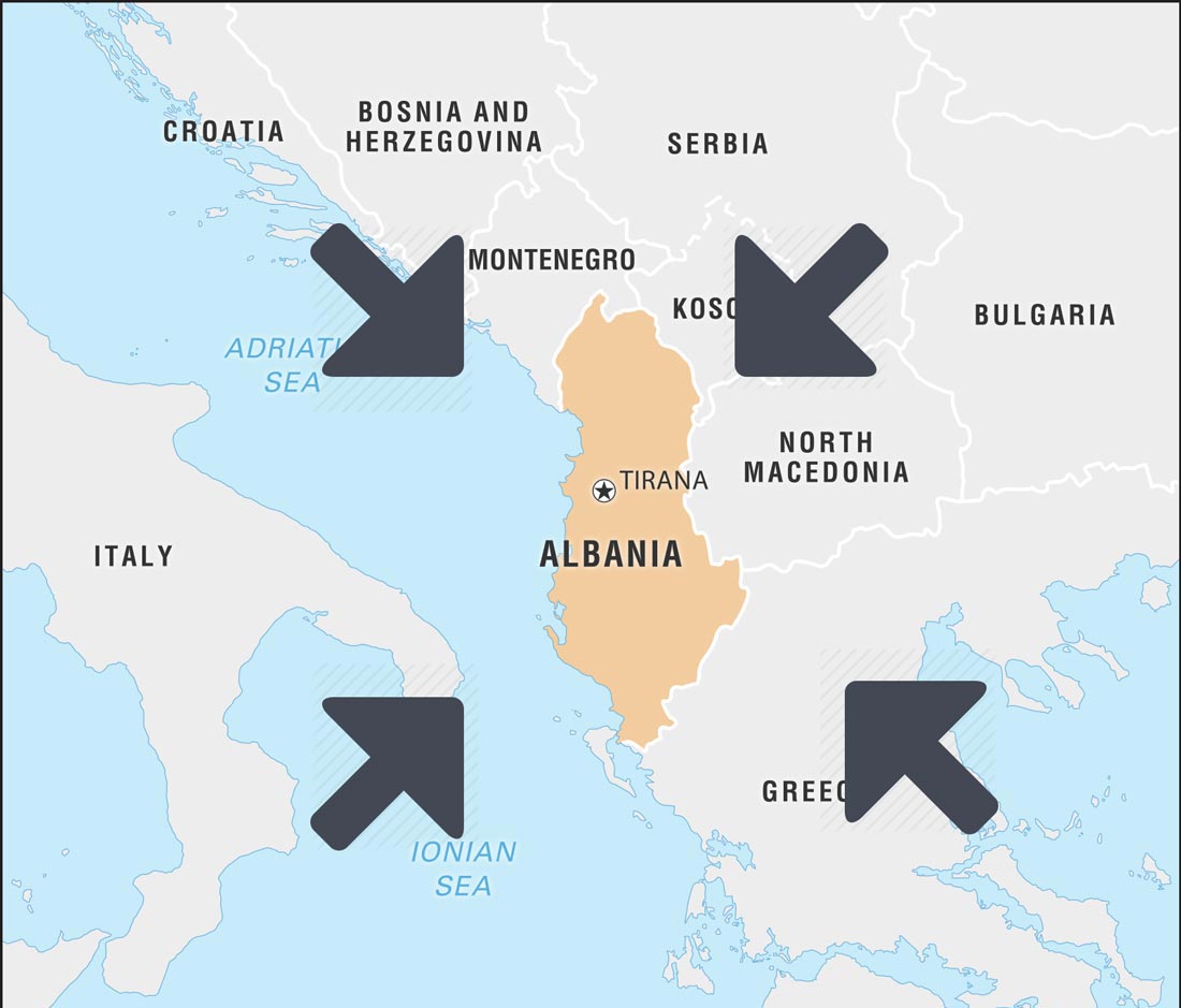 Cómo llegar a Albania