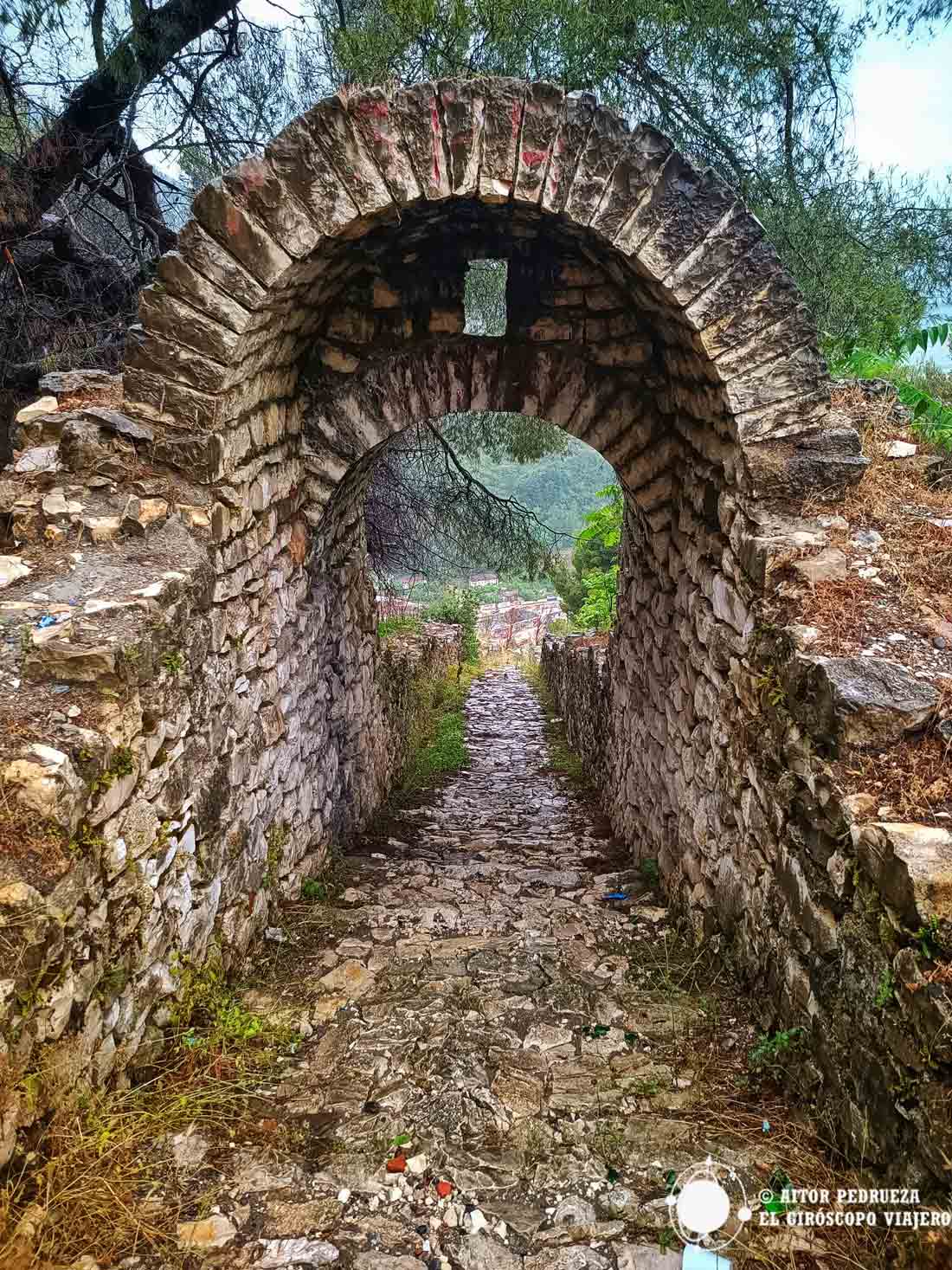 Interior del castillo de Berat